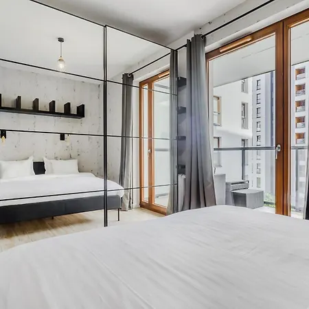 Lägenhet Premium In The Center Of With Free Parking & Balcony Warszawa